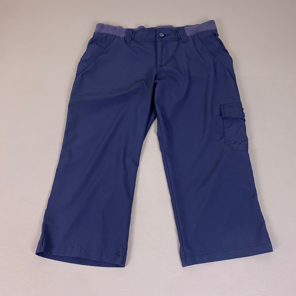 Riders by Lee Capri Cargo Pants Women's Size 8M On The Go Navy Blue W38AC41